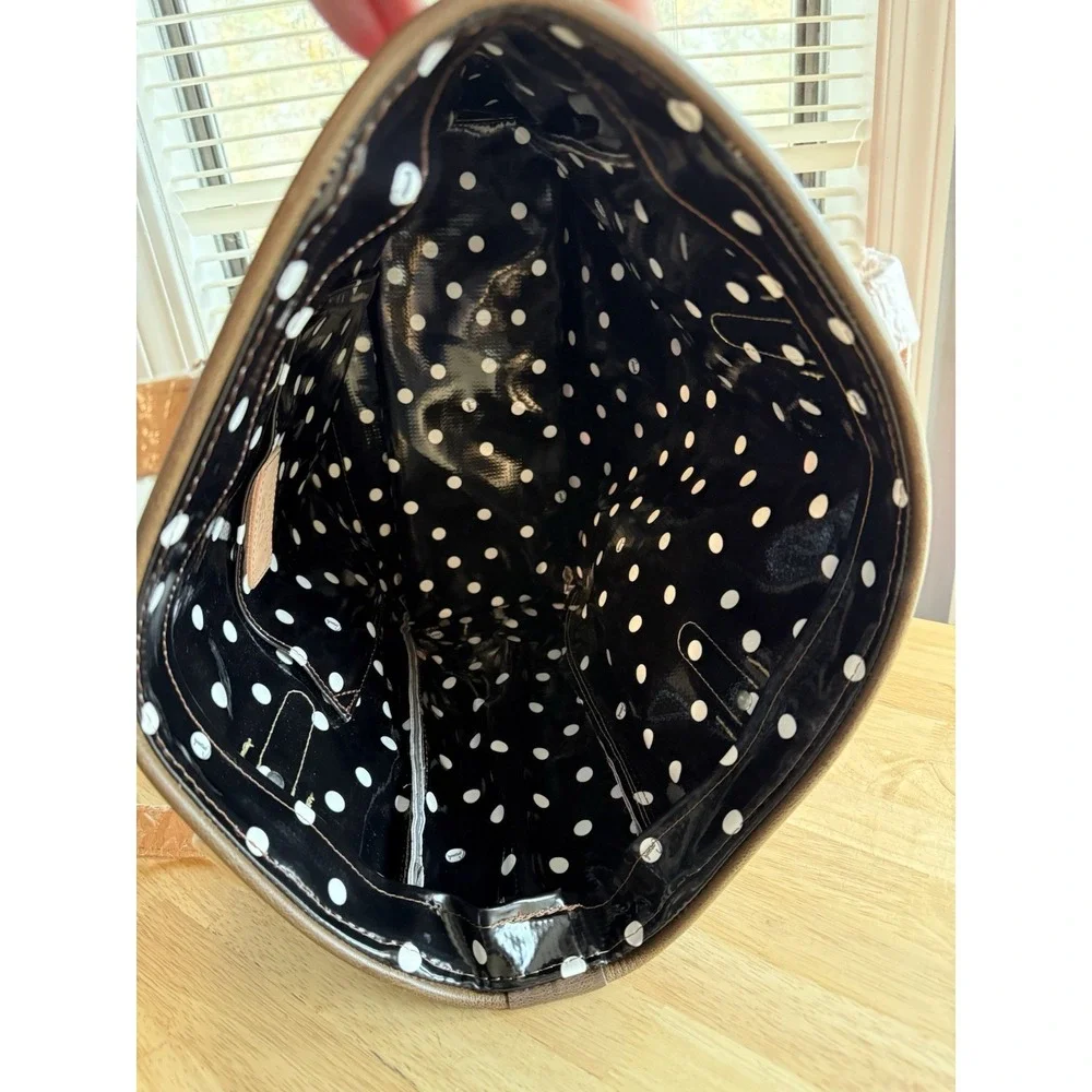Consuela Black Polka Dot Pink Valentina Tote Retired Large‎ NWT  **READ** - Picture 8 of 16